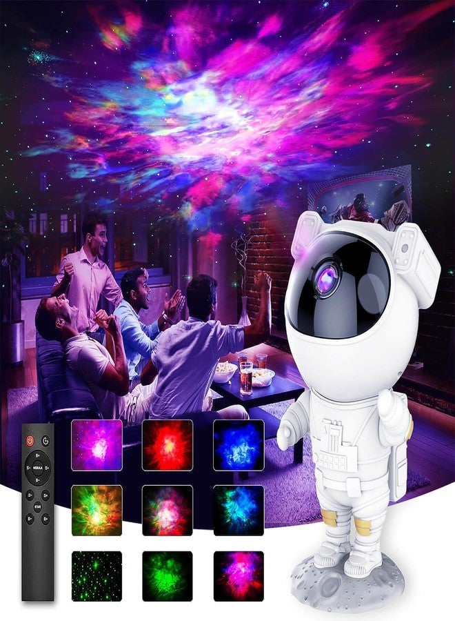 Quace Star Projector Galaxy Night Light - Astronaut Space Projector, Starry Nebula Ceiling LED Lamp with Timer and Remote, Kids Room Decor Aesthetic, Gifts for Christmas, Birthdays, Valentine's Day - Image 1